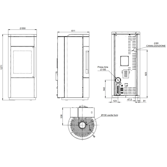 Hybrydowy piec Nobis Libera 8 V 9,3kW (8% VAT)